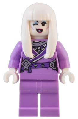 Preowned LEGO® Minifigure – Monkie Kid mk135 White Bone Demon - Medium Lavender Outfit