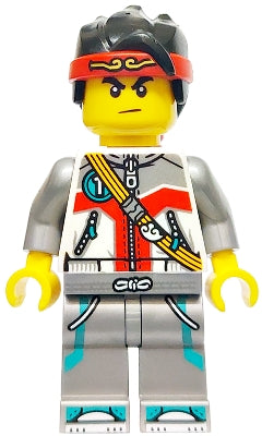 Preowned LEGO® Minifigure – Monkie Kid mk160 Monkie Kid - White Jacket, Flat Silver Legs