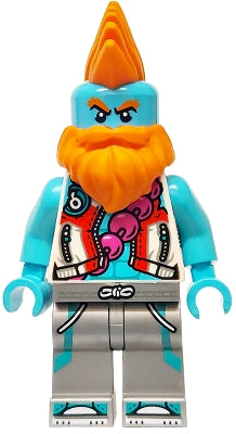 Preowned LEGO® Minifigure – Monkie Kid mk164 Sandy - White Jacket, Flat Silver Legs