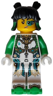 Preowned LEGO® Minifigure – Monkie Kid mk165 Mei - Dragon Armor Suit, Bright Green Roller Skates