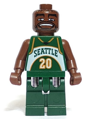 Preowned LEGO® Minifigure – Sports nba009 NBA Gary Payton Seattle SuperSonics 20