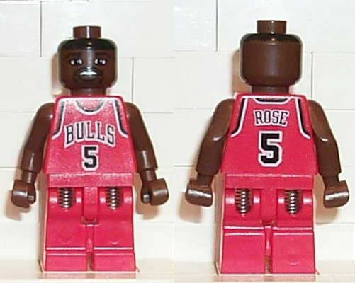 Preowned LEGO® Minifigure – Sports nba021 NBA Jalen Rose Chicago Bulls 5