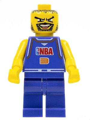Preowned LEGO® Minifigure – Sports nba027a NBA Player Number 3 w/Non-Spring Legs