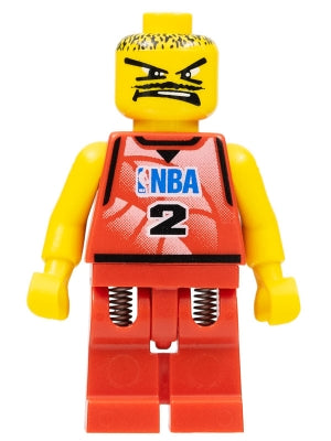 Preowned LEGO® Minifigure – Sports nba028 NBA Player Number 2