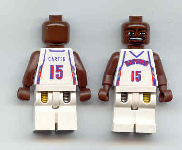 Preowned LEGO® Minifigure – Sports nba039 NBA Vince Carter Toronto Raptors 15 (White Unifor