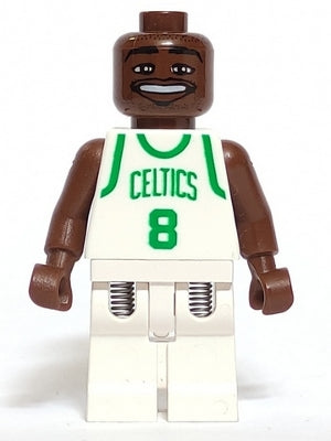 Preowned LEGO® Minifigure – Sports nba040 NBA Antoine Walker Boston Celtics 8 (White Unifor