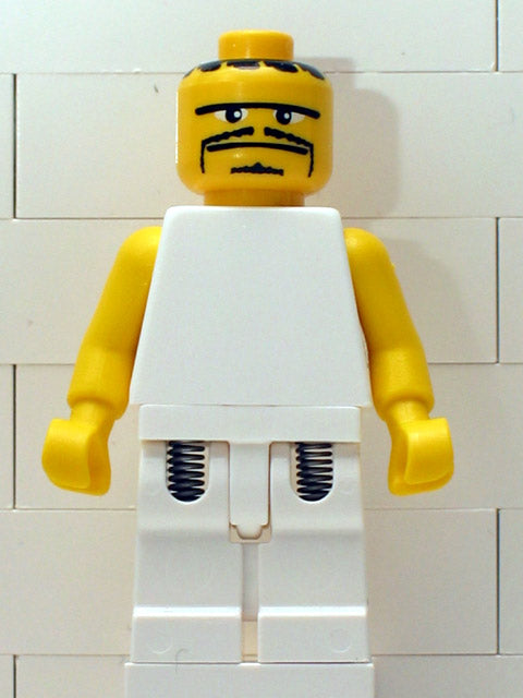 Preowned LEGO® Minifigure – Sports nba052 NBA Player White Torso White Legs 3