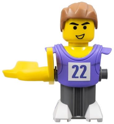 Preowned LEGO® Minifigure – Sports nba057s McDonalds Sports Lilac Basketball Player w/Stick
