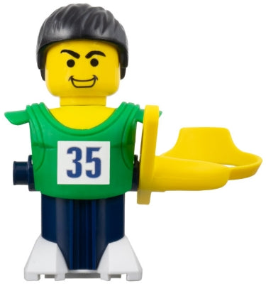 Preowned LEGO® Minifigure – Sports nba058s McDonalds Sports Green Basketball Player w/Stick