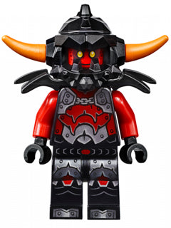 Preowned LEGO® Minifigure – NEXO KNIGHTS nex005 Ash Attacker Orange Horns