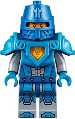 Preowned LEGO® Minifigure – NEXO KNIGHTS nex039b Royal Soldier/Kings Guard Blue Helmet w/Ey