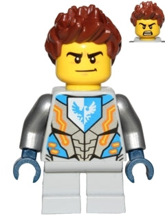 Preowned LEGO® Minifigure – NEXO KNIGHTS nex058 Clay Moorington Hair Short Legs (Kid Clay)