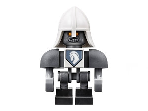 Preowned LEGO® Minifigure – NEXO KNIGHTS nex091 Lance Bot Dark Bluish Gray Shoulders White