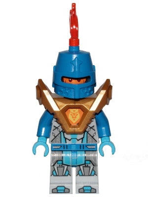 Preowned LEGO® Minifigure – NEXO KNIGHTS nex148 Royal Soldier/Kings Guard Blue Helmet w/Eye