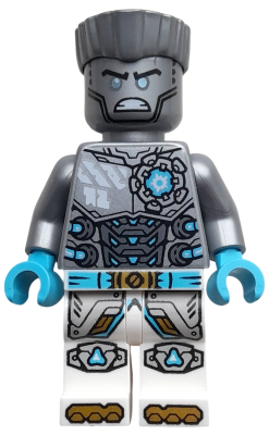 Preowned LEGO® Minifigure – NINJAGO njo0922 (Zane - Dragons Rising, Flat Silver Torso, Angry)