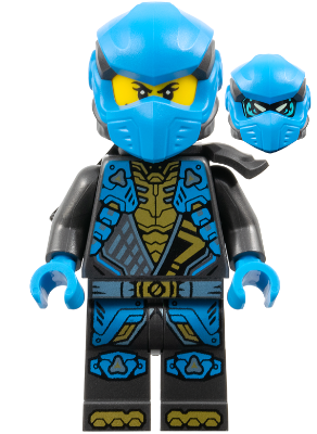 Preowned LEGO® Minifigure – NINJAGO njo0932 (Nya - Dragons Rising, Tunic with Shoulder Armor, Head Wrap, Scabbard)