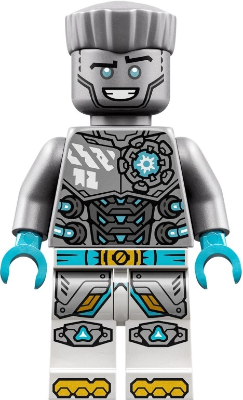 Preowned LEGO® Minifigure – NINJAGO njo0953 (Zane - Dragons Rising, Flat Silver Torso, Smile)