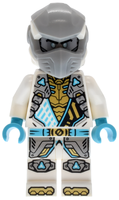 Preowned LEGO® Minifigure – NINJAGO njo0965 (Zane - Dragons Rising, Tunic with Shoulder Armor, Head Wrap)