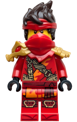 Preowned LEGO® Minifigure – NINJAGO njo0967 (Kai - Dragons Rising, Tunic with Strap and Charm, Dragon Shoulder Armor)