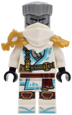Preowned LEGO® Minifigure – NINJAGO njo0971 (Zane - Dragons Rising, Tunic with Strap and Charm, Dragon Shoulder Armor)