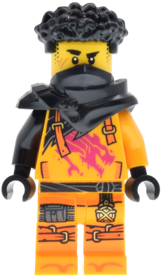 Preowned LEGO® Minifigure – NINJAGO njo0981 (Arin - Shirt with Magenta Dragon, Hair, Shoulder Pads)