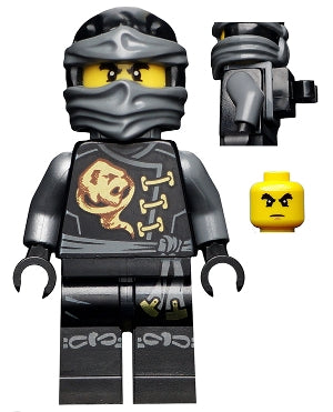 Preowned LEGO® Minifigure – NINJAGO njo0199a Cole Skybound w/Neck Bracket and Modified Tile