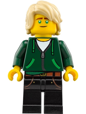 Preowned LEGO® Minifigure – The LEGO NINJAGO Movie njo0338 Lloyd Garmadon Hair Hoodie High S