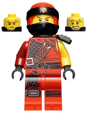 Preowned LEGO® Minifigure – NINJAGO njo0473 Kai Hunted Pearl Dark Gray Side-Scabbard