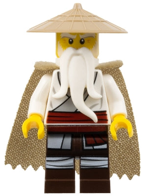 Preowned LEGO® Minifigure – NINJAGO njo0550 Wu Master Fuzzy Cape