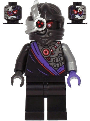 Preowned LEGO® Minifigure – NINJAGO njo0577 Nindroid Warrior Dual Sided Head Legacy