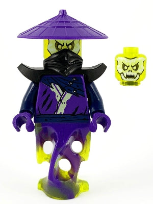 LEGO® Minifigure NINJAGO njo646 Ghost Legacy Shoulder Armor Conical Hat Skull Fa