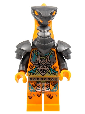 Preowned LEGO® Minifigure – NINJAGO njo0718 Boa Destructor Breastplate Torso Pearl Dark Gray