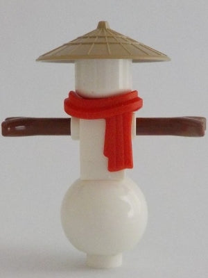 Preowned LEGO® Minifigure – NINJAGO njo0730 Snowman Red Scarf Conical Hat
