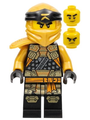Preowned LEGO® Minifigure – NINJAGO njo0758 Cole (Golden Ninja) Crystalized