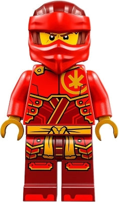 Preowned LEGO® Minifigure – NINJAGO njo0858 Kai - Dragons Rising, Dark Red and Red Head Wrap