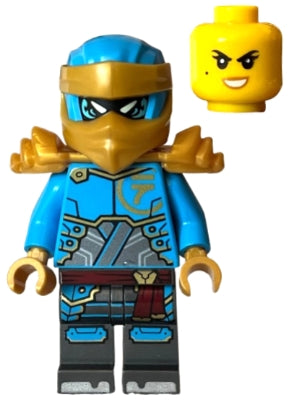 Preowned LEGO® Minifigure – NINJAGO njo0865 Nya - Dragons Rising, Head Wrap, Shoulder Armor