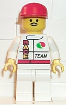 LEGO® Minifigure Town oct024 Octan Race Team White Legs Red Cap