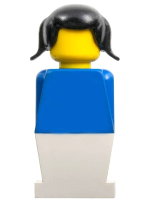 LEGO® Minifigure LEGOLAND old020 LEGOLAND Blue Torso White Legs Black Pigtails H