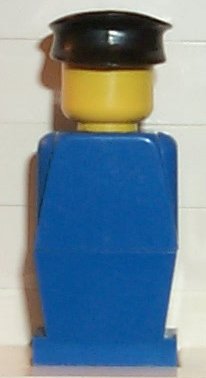 LEGO® Minifigure LEGO®LAND old035 LEGO®land Blue Torso Blue Legs Black Hat