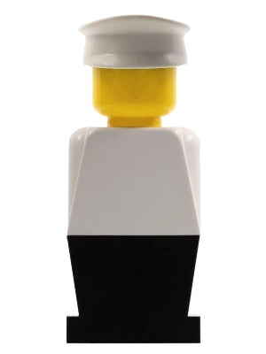 LEGO® Minifigure LEGO®LAND old048 LEGO®land White Torso Black Legs White Hat