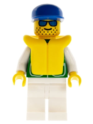 LEGO® Minifigure Town pck008 Jacket Green w/2 Large Pockets White Legs Blue Cap