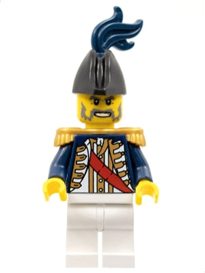 Preowned LEGO® Minifigure – Pirates pi117 Imperial Soldier II Captain Pearl Gold Epaulettes