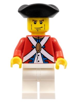 Preowned LEGO® Minifigure – Pirates pi124 Imperial Soldier II Officer Cheek Lines