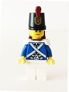 Preowned LEGO® Minifigure – Pirates pi155 Bluecoat Soldier 4 Sweat Drops