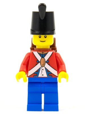 Preowned LEGO® Minifigure – Pirates pi182 Imperial Soldier II Shako Hat Plain Backpack