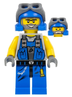 Preowned LEGO® Minifigure – Power Miners pm018 Power Miner Duke Bare Arms