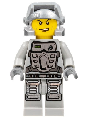Preowned LEGO® Minifigure – Power Miners pm030 Power Miner Doc Gray Outfit