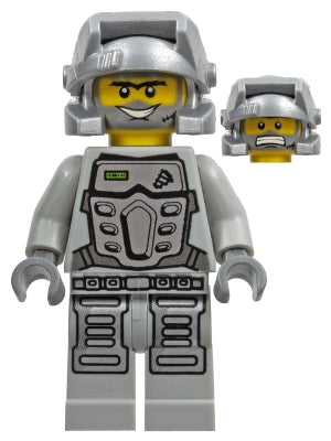 Preowned LEGO® Minifigure – Power Miners pm031 Power Miner Duke Gray Outfit