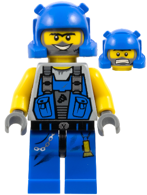 Preowned LEGO® Minifigure – Power Miners pm034 (Power Miner - Duke, Bare Arms)
