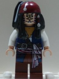 Preowned LEGO® Minifigure – Pirates of the Caribbean poc010 Captain Jack Sparrow Cannibal